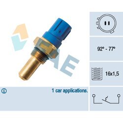 Teplotný spínač ventilátora chladenia FAE 36380