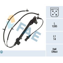 Snímač počtu otáčok kolesa FAE 78357