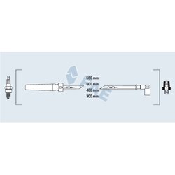 Sada zapaľovacích káblov FAE 83564