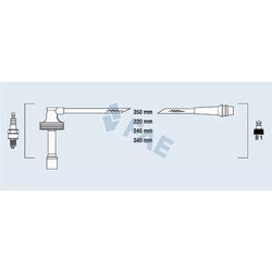Sada zapaľovacích káblov FAE 85485