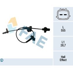 Snímač počtu otáčok kolesa FAE 78461
