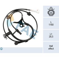 Snímač počtu otáčok kolesa FAE 78581