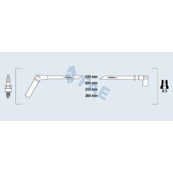 Sada zapaľovacích káblov FAE 85998