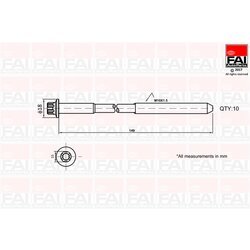 Sada skrutiek hlavy valcov FAI AutoParts B1136