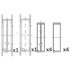 Ložisko kľukového hriadeľa FAI AutoParts BM1068-050