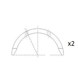 Vymedzovacia podložka pre kľukový hriadeľ FAI AutoParts BT3004-STD
