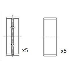 Ložisko kľukového hriadeľa FAI AutoParts BM1058-STD