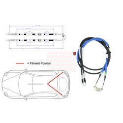 Ťažné lanko parkovacej brzdy FAI AutoParts FBC0090