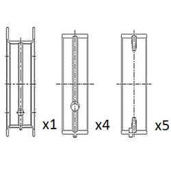 Ložisko kľukového hriadeľa FAI AutoParts BM1049-050