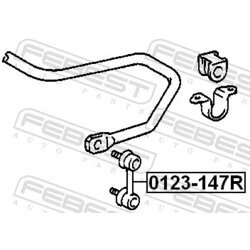 Tyč/Vzpera stabilizátora FEBEST 0123-147R - obr. 1