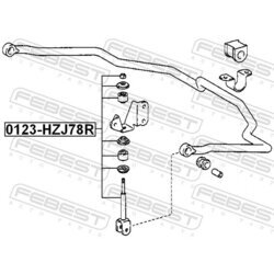 Tyč/Vzpera stabilizátora FEBEST 0123-HZJ78R - obr. 1