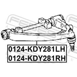 Rameno zavesenia kolies FEBEST 0124-KDY281LH - obr. 1