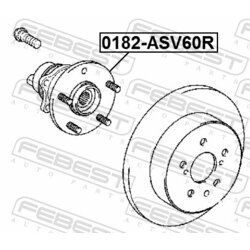 Náboj kolesa FEBEST 0182-ASV60R - obr. 1