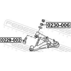 Skrutka pre nastavenie odklonu kolesa FEBEST 0229-002 - obr. 1