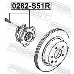 Náboj kolesa FEBEST 0282-S51R - obr. 1