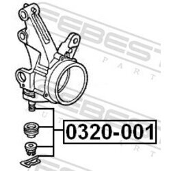 Zvislý/nosný čap FEBEST 0320-001 - obr. 1