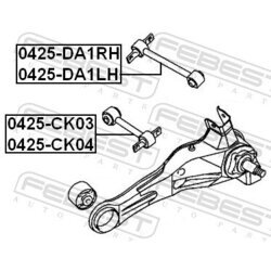 Rameno zavesenia kolies FEBEST 0425-DA1LH - obr. 1