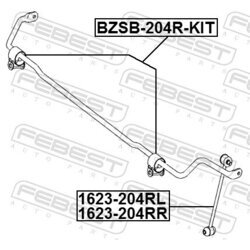 Tyč/Vzpera stabilizátora FEBEST 1623-204RL - obr. 1