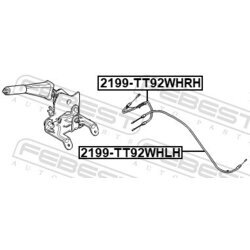 Ťažné lanko parkovacej brzdy FEBEST 2199-TT92WHRH - obr. 1