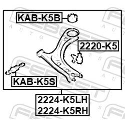 Rameno zavesenia kolies FEBEST 2224-K5LH - obr. 1