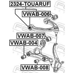 Rameno zavesenia kolies FEBEST 2324-TOUARUF - obr. 1