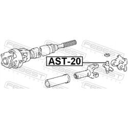 Kĺb pozdĺžneho hriadeľa FEBEST AST-20 - obr. 1