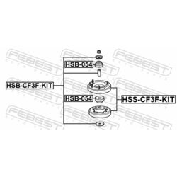 Ložisko pružnej vzpery FEBEST HSS-CF3F-KIT - obr. 1