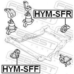 Uloženie motora FEBEST HYM-SFR - obr. 1