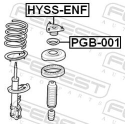 Ložisko pružnej vzpery FEBEST HYSS-ENF - obr. 1