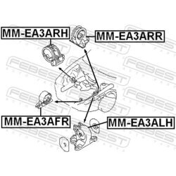 Uloženie motora FEBEST MM-EA3ARH - obr. 1