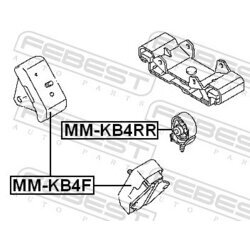 Uloženie motora FEBEST MM-KB4F - obr. 1
