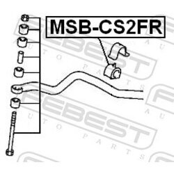 Uloženie priečneho stabilizátora FEBEST MSB-CS2FR - obr. 1