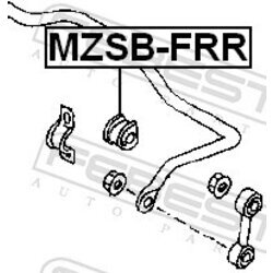Uloženie priečneho stabilizátora FEBEST MZSB-FRR - obr. 1