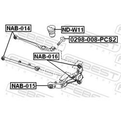 Uloženie riadenia FEBEST NAB-014 - obr. 1