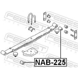 Ložiskové puzdro listovej pružiny FEBEST NAB-225 - obr. 1