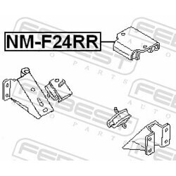 Uloženie motora FEBEST NM-F24RR - obr. 1