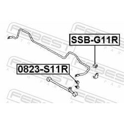 Uloženie priečneho stabilizátora FEBEST SSB-G11R - obr. 1