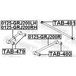 Uloženie riadenia FEBEST TAB-480 - obr. 1