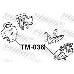 Uloženie motora FEBEST TM-036 - obr. 1