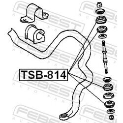 Uloženie vzpery nápravy FEBEST TSB-814 - obr. 1