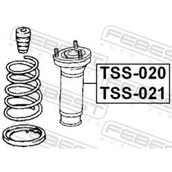 Ložisko pružnej vzpery FEBEST TSS-020 - obr. 1