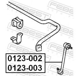 Tyč/Vzpera stabilizátora FEBEST 0123-003 - obr. 1