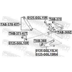 Rameno zavesenia kolies FEBEST 0125-GGL15R - obr. 1