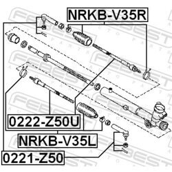 Axiálny čap tiahla riadenia FEBEST 0222-Z50U - obr. 1