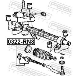 Axiálny čap tiahla riadenia FEBEST 0322-RN8 - obr. 1