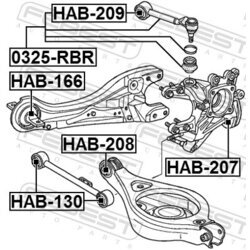 Rameno zavesenia kolies FEBEST 0325-RBR - obr. 1