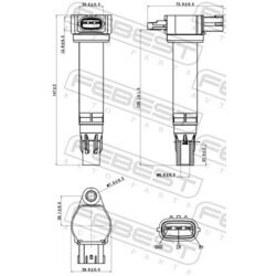 Zapaľovacia cievka FEBEST 04640-002 - obr. 1