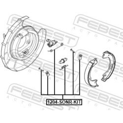 Sada príslušenstva čeľustí parkovacej brzdy FEBEST 1204-SONR-KIT - obr. 1