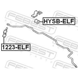 Tyč/Vzpera stabilizátora FEBEST 1223-ELF - obr. 1
