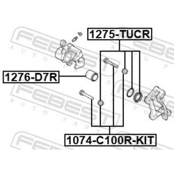 Piest brzdového strmeňa FEBEST 1276-D7R - obr. 1